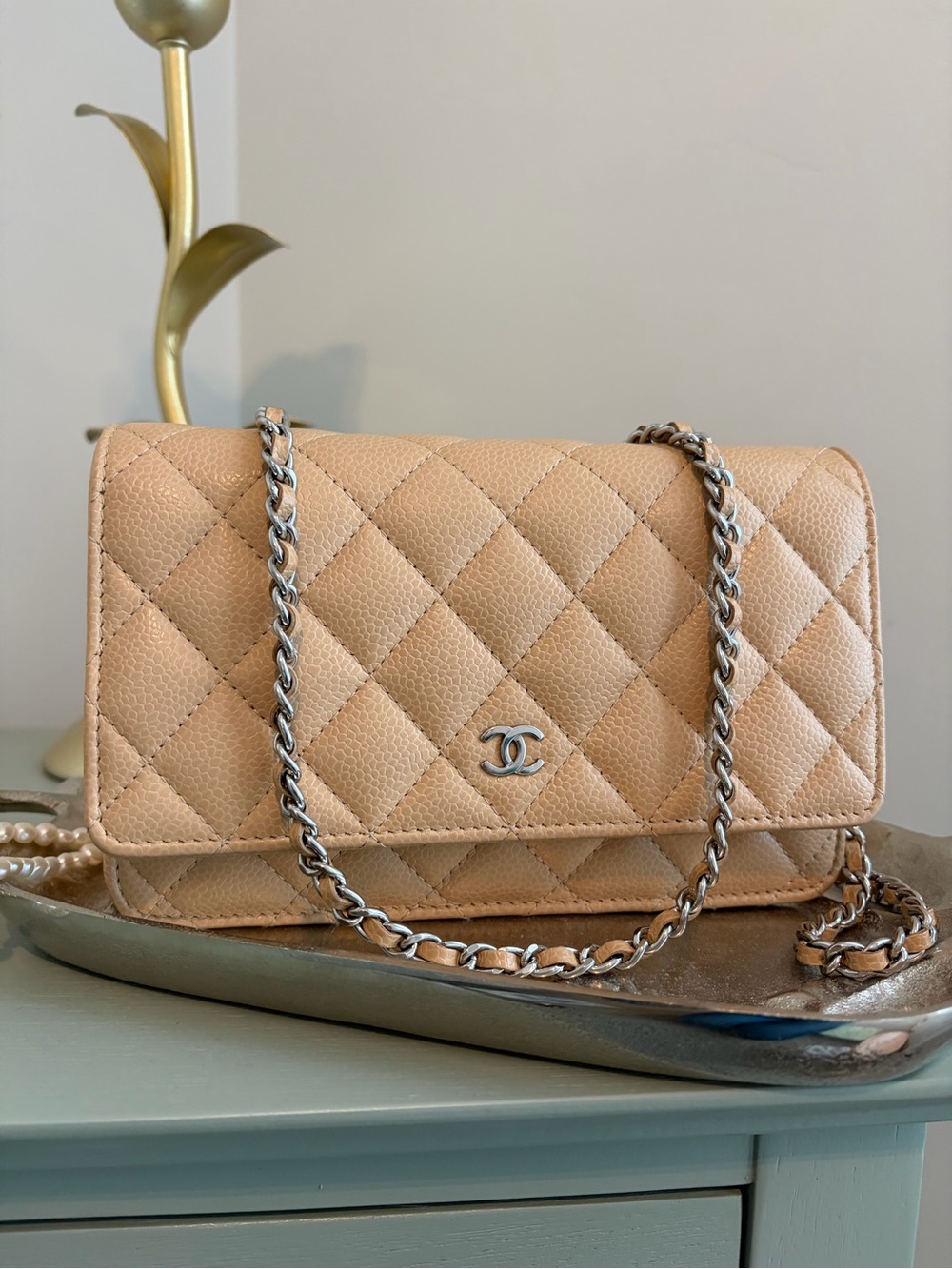 Beige Chanel WOC
